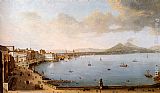 Antonio Joli View Of Naples From The Strada Di Santa Lucia painting